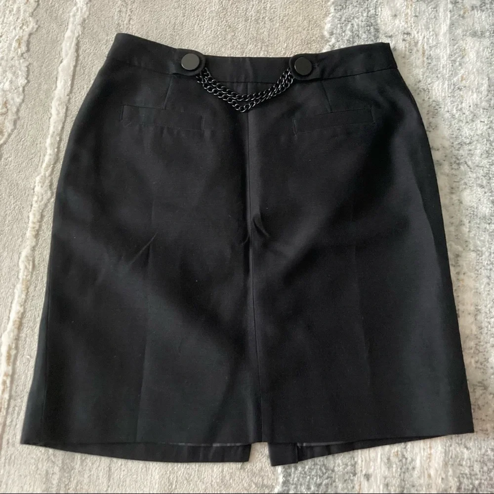 Like 🆕 Kate Spade Alexandra chain link detail cotton blend skirt